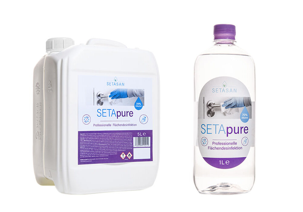 SETApure Flächendesinfektion mit 70% Alkohol