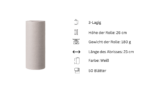 3-Lagig Küchenrollen- weiß, 50 Blätter