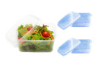 Feinkostbecher mit Deckel Rechteckig - 250ml2 Feinkostbecher mit Deckel Rechteckig - 250ml