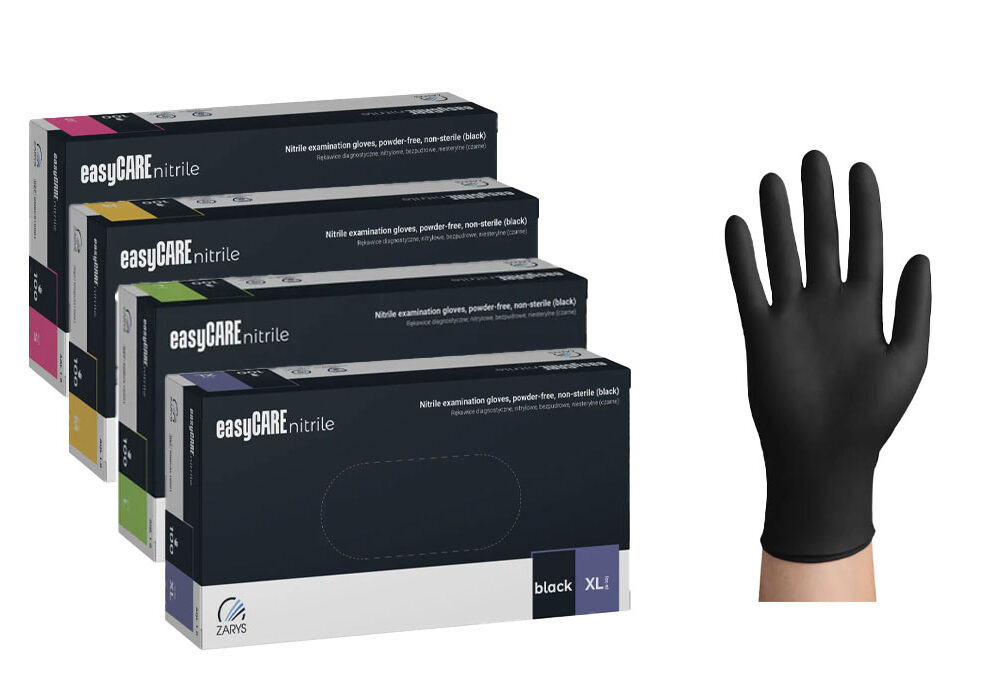 easyCare Nitrile Black Handschuhe