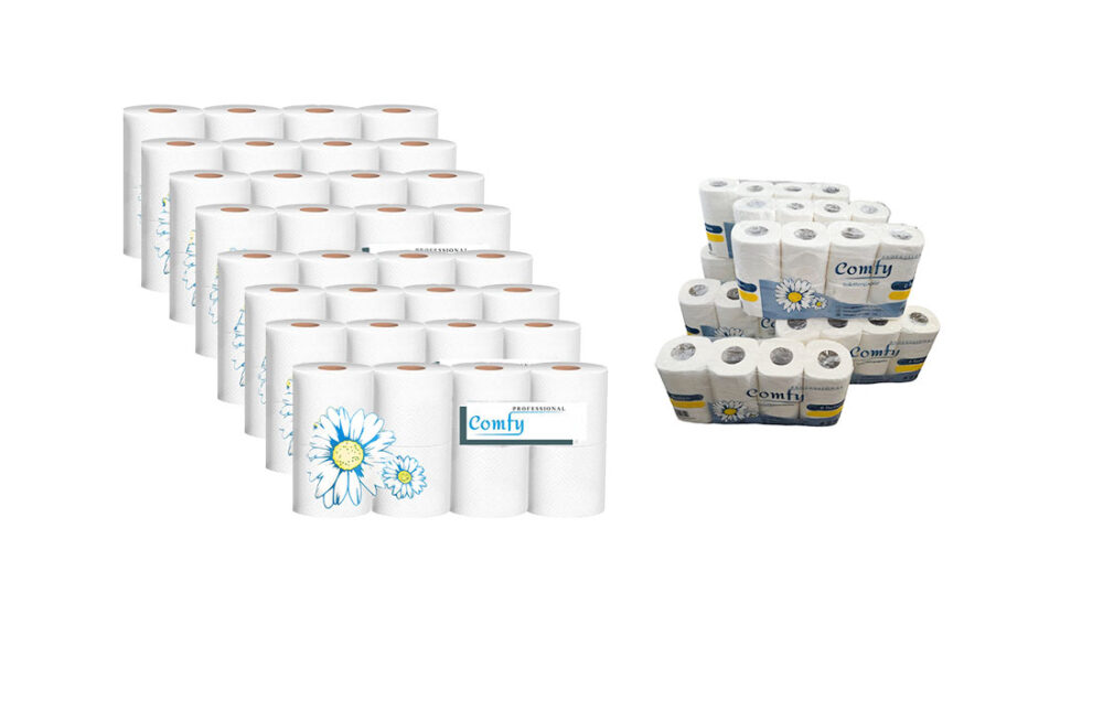 Professional Comfy Clean Toilettenpapier – 3-lagig 8 x 8 Rollen